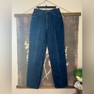 Lee Vintage 80s Dark Wash High Waist Jeans Sz 11 Petite (25x29)